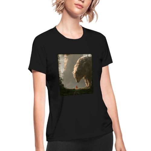 The Bear Who Found the Forest - Women's Moisture Wicking Performance T-Shirt