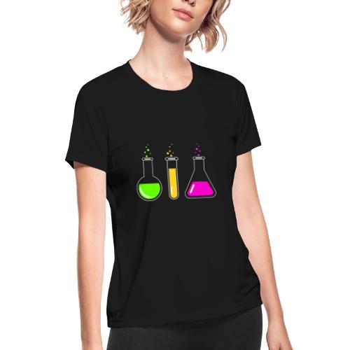 Colorful Chemistry - Women's Moisture Wicking Performance T-Shirt