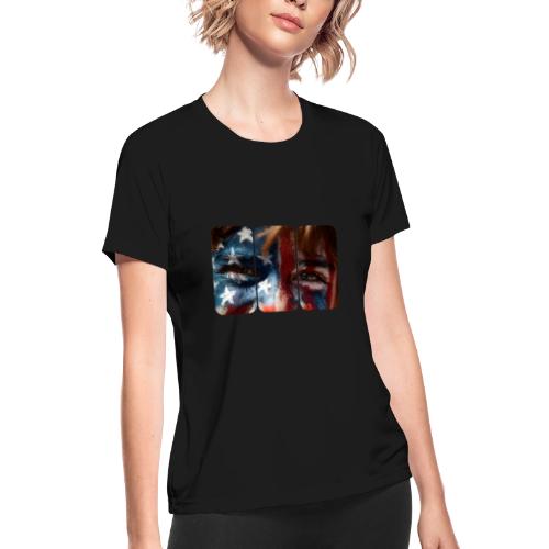 USA: Stars in Their Eyes - Women's Moisture Wicking Performance T-Shirt