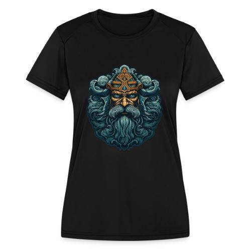 Legendary Viking Warrior: Epic Design - Women's Moisture Wicking Performance T-Shirt