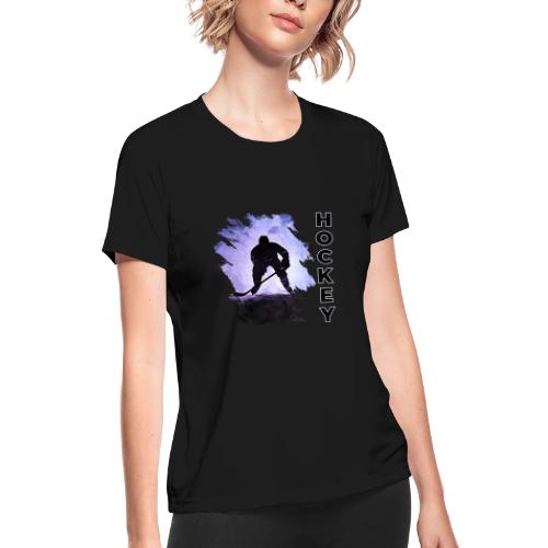 Hockey Charge - Women's Moisture Wicking Performance T-Shirt