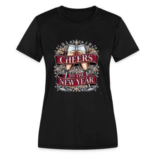 New Year's Champagne T-Shirt - Women's Moisture Wicking Performance T-Shirt
