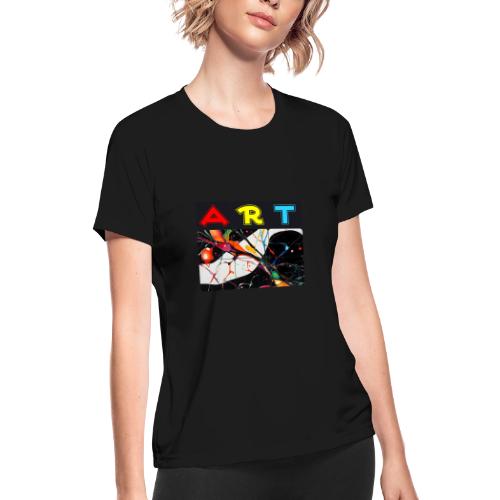 Art in Motion: Color Unleashed - Women's Moisture Wicking Performance T-Shirt