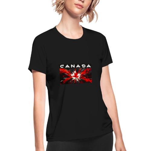 Canada Splash - Women's Moisture Wicking Performance T-Shirt