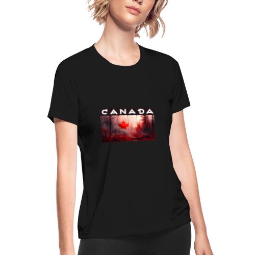 Canada Nature Vibes - Women's Moisture Wicking Performance T-Shirt