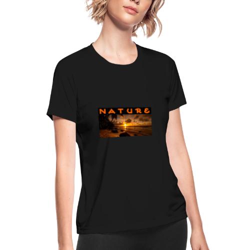 Nature: Golden Hour Escape - Women's Moisture Wicking Performance T-Shirt