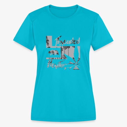 Threaded Heritage Venice Beach Logo Shirt - Women's Moisture Wicking Performance T-Shirt