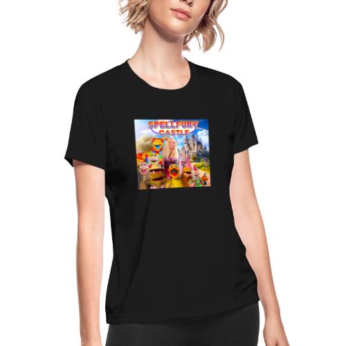 SPELLFURY CASTLE - Women's Moisture Wicking Performance T-Shirt