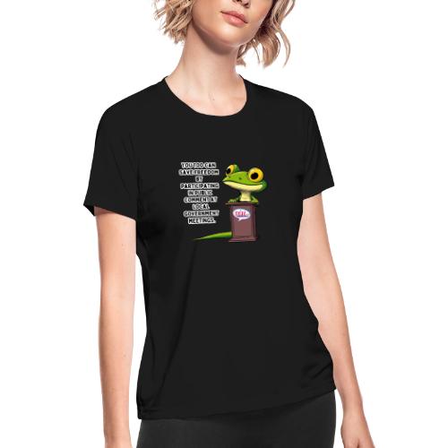 Public Comment Lizard Design - Women's Moisture Wicking Performance T-Shirt