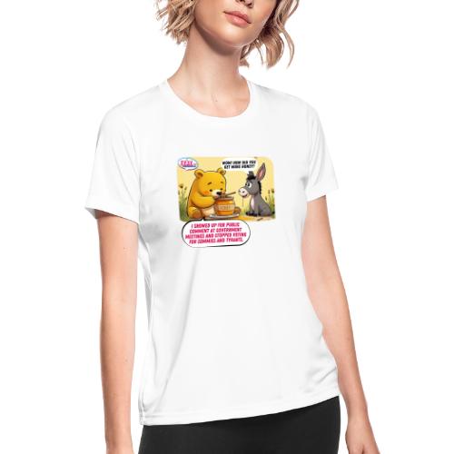Honey Bear - Fire Tyrants - Women's Moisture Wicking Performance T-Shirt