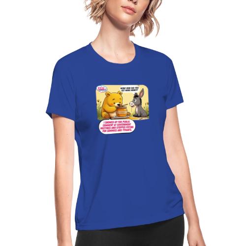 Honey Bear - Fire Tyrants - Women's Moisture Wicking Performance T-Shirt