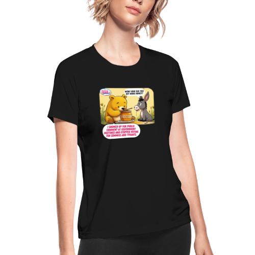 Honey Bear - Fire Tyrants - Women's Moisture Wicking Performance T-Shirt