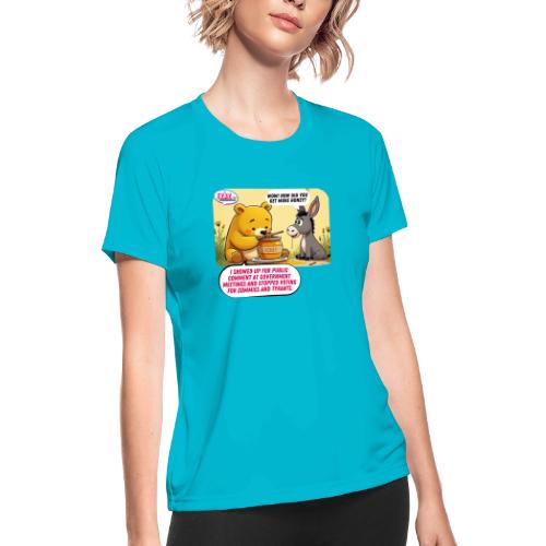 Honey Bear - Fire Tyrants - Women's Moisture Wicking Performance T-Shirt