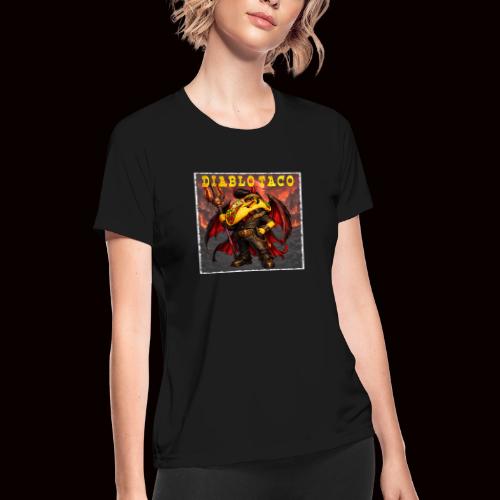 The Diablo Taco Spicy Demon Character - Women's Moisture Wicking Performance T-Shirt