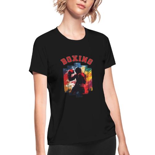 Boxing Warrior - Women's Moisture Wicking Performance T-Shirt