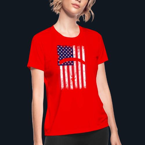 American paratrooper 2 - Women's Moisture Wicking Performance T-Shirt