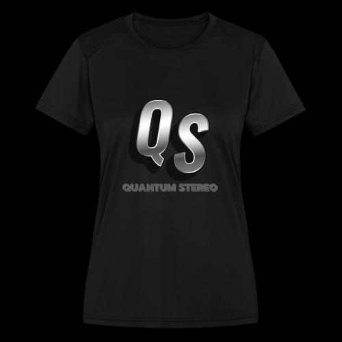 Quantum Stereo Silver - Women's Moisture Wicking Performance T-Shirt