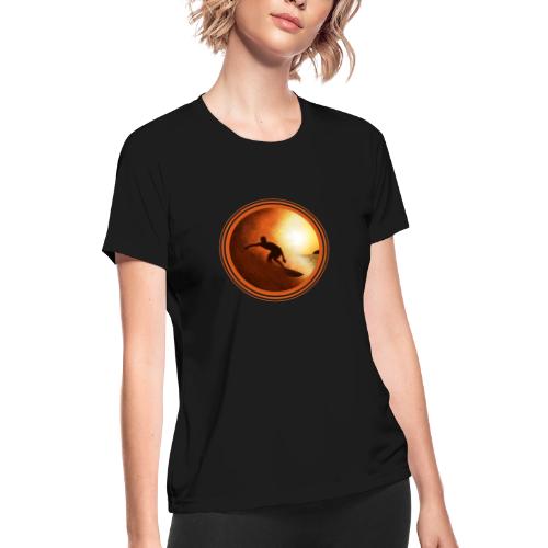 Surfing Vibes - Women's Moisture Wicking Performance T-Shirt