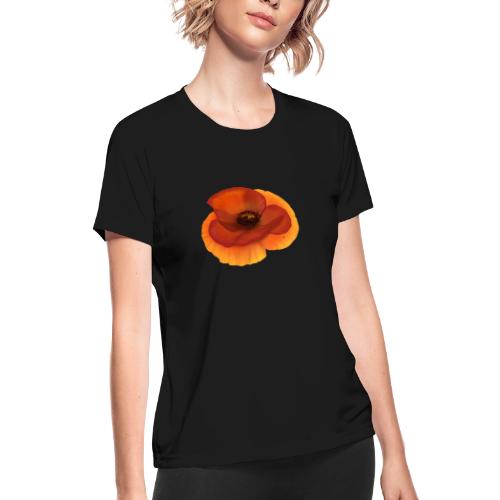 Vivid poppy - Women's Moisture Wicking Performance T-Shirt