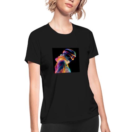 Snowboarding: Neon Gravity Ride - Women's Moisture Wicking Performance T-Shirt