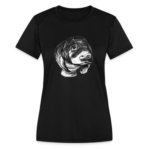 Manatee sketch - Women's Moisture Wicking Performance T-Shirt