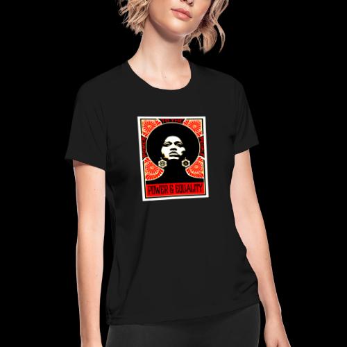 Afro Power & Equality - Women's Moisture Wicking Performance T-Shirt