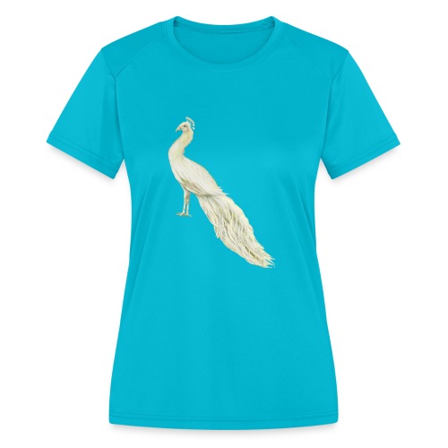 White peacock - Women's Moisture Wicking Performance T-Shirt