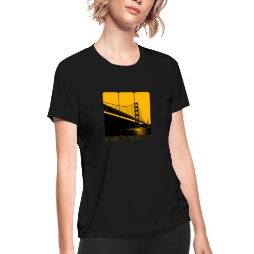 Golden Gate Bold Icon - Women's Moisture Wicking Performance T-Shirt
