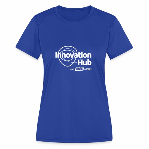 Innovation Hub white logo - Women's Moisture Wicking Performance T-Shirt