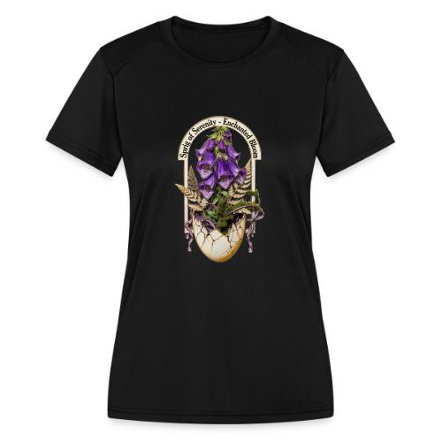Spring Serenity Foxglove Tee, Easter Gift for wife - Women's Moisture Wicking Performance T-Shirt