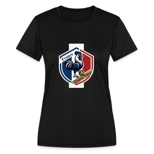 France Rooster T-Shirt, Bleu-Blanc-Rouge gift - Women's Moisture Wicking Performance T-Shirt