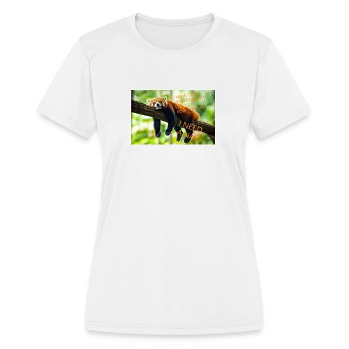 Fox napping meme - Women's Moisture Wicking Performance T-Shirt