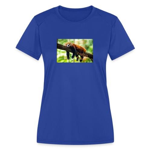 Fox napping meme - Women's Moisture Wicking Performance T-Shirt