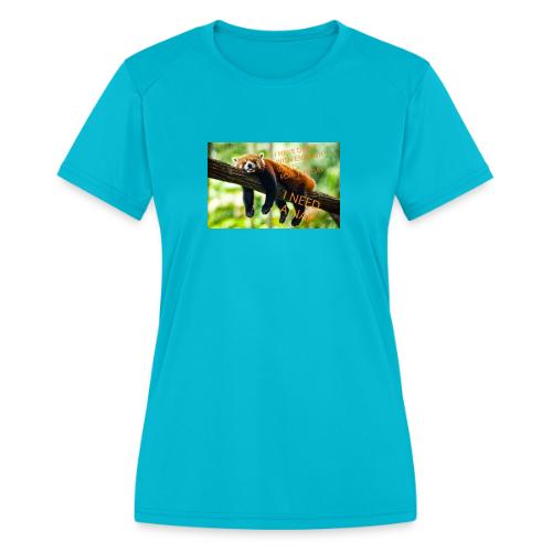 Fox napping meme - Women's Moisture Wicking Performance T-Shirt