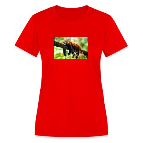Fox napping meme - Women's Moisture Wicking Performance T-Shirt