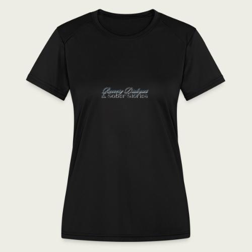 Recovery Dialogues and Sober Stories Official Logo - Women's Moisture Wicking Performance T-Shirt