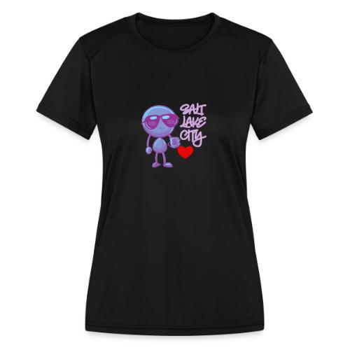 Smoon City 19 Salt Lake City - Women's Moisture Wicking Performance T-Shirt