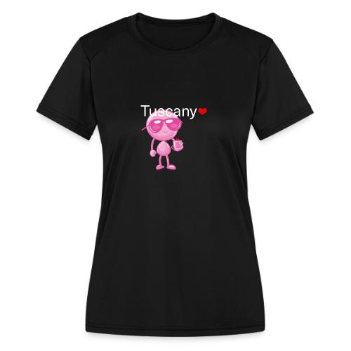 Smoon City_Tuscany Pink - Women's Moisture Wicking Performance T-Shirt