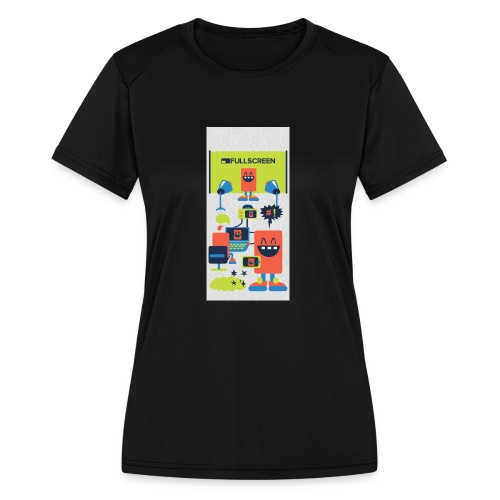 iphone5screenbots - Women's Moisture Wicking Performance T-Shirt