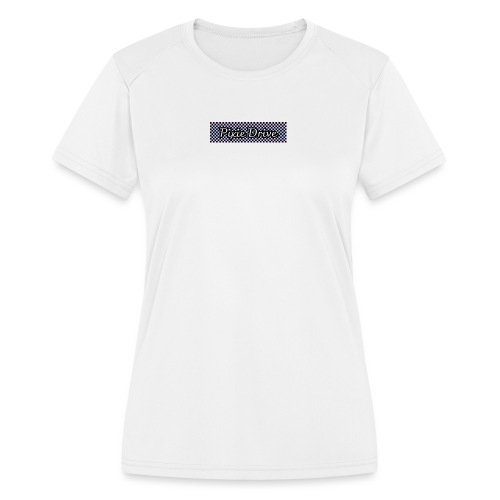 PixieDrive Race Flag Inspired Pastel Logo - Women's Moisture Wicking Performance T-Shirt