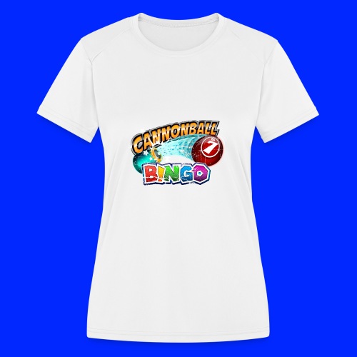 Vintage Cannonball Bingo Logo - Women's Moisture Wicking Performance T-Shirt