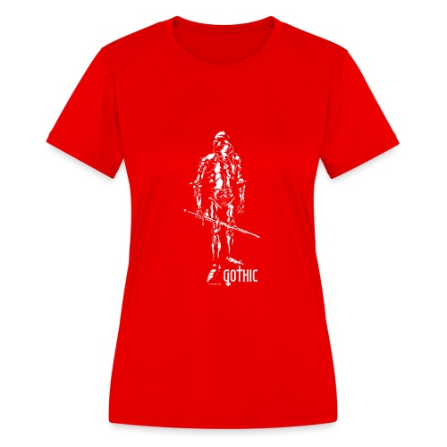 Gothic Knight Men's Standard Black T-shirt - Women's Moisture Wicking Performance T-Shirt