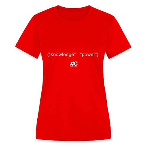 knowledge is the key - Women's Moisture Wicking Performance T-Shirt