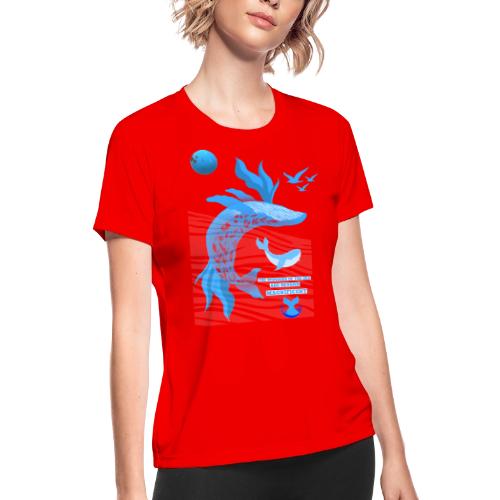 The Wonders Of The Sea - Women's Moisture Wicking Performance T-Shirt