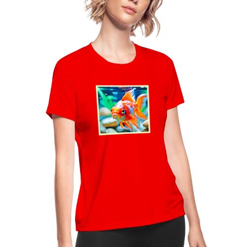Elegant Aquarium Pet Fish - Women's Moisture Wicking Performance T-Shirt