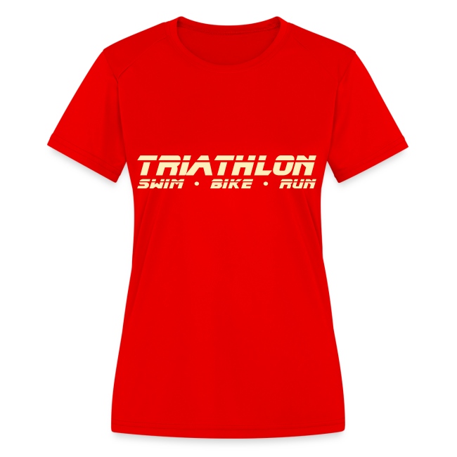 Triathlon Swim Bike Run Sleek Design