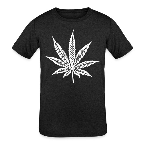 Cannabis Leaf - Kids' Tri-Blend T-Shirt