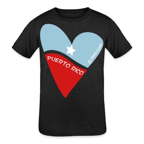 Corazón de Puerto Rico - Kids' Tri-Blend T-Shirt