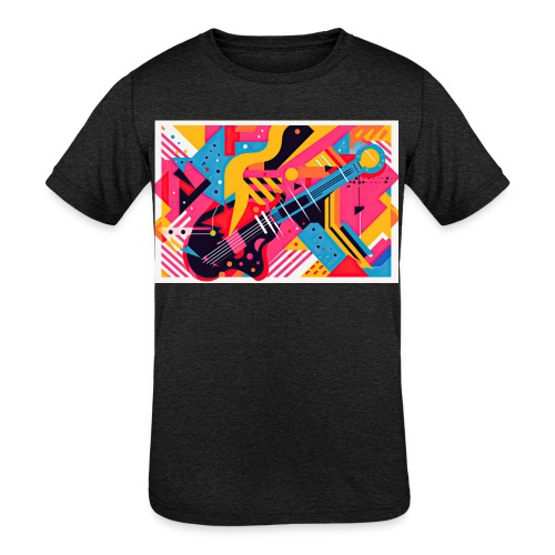 Memphis Design Rockabilly Abstract - Kids' Tri-Blend T-Shirt