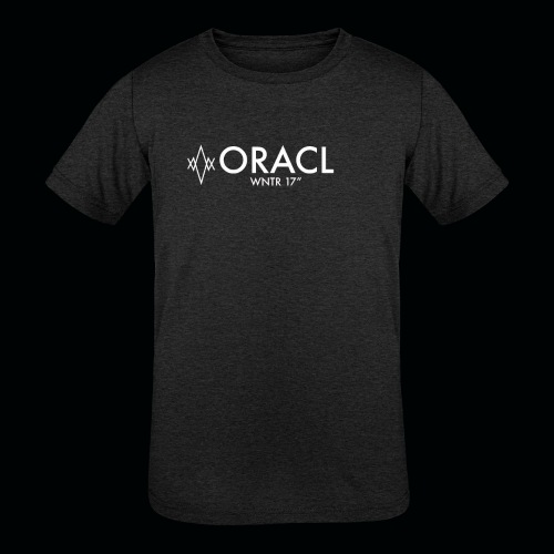 ORACL LOGO WHITE - Kids' Tri-Blend T-Shirt
